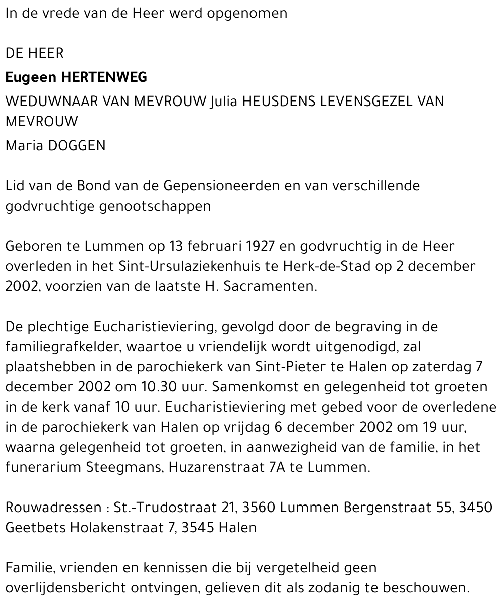 Eugeen Hertenweg