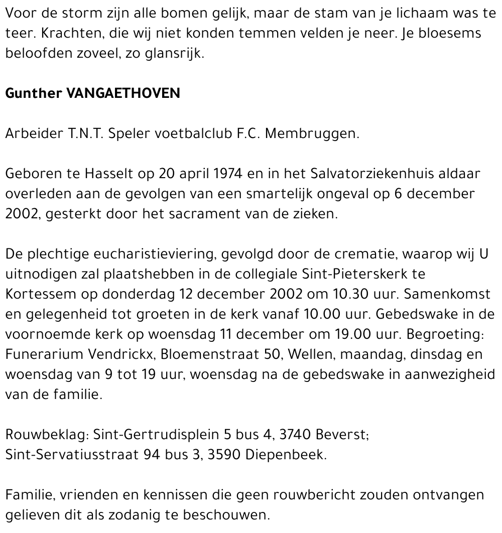 Gunther Vangaethoven