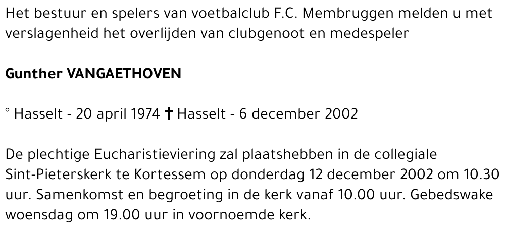 Gunther Vangaethoven