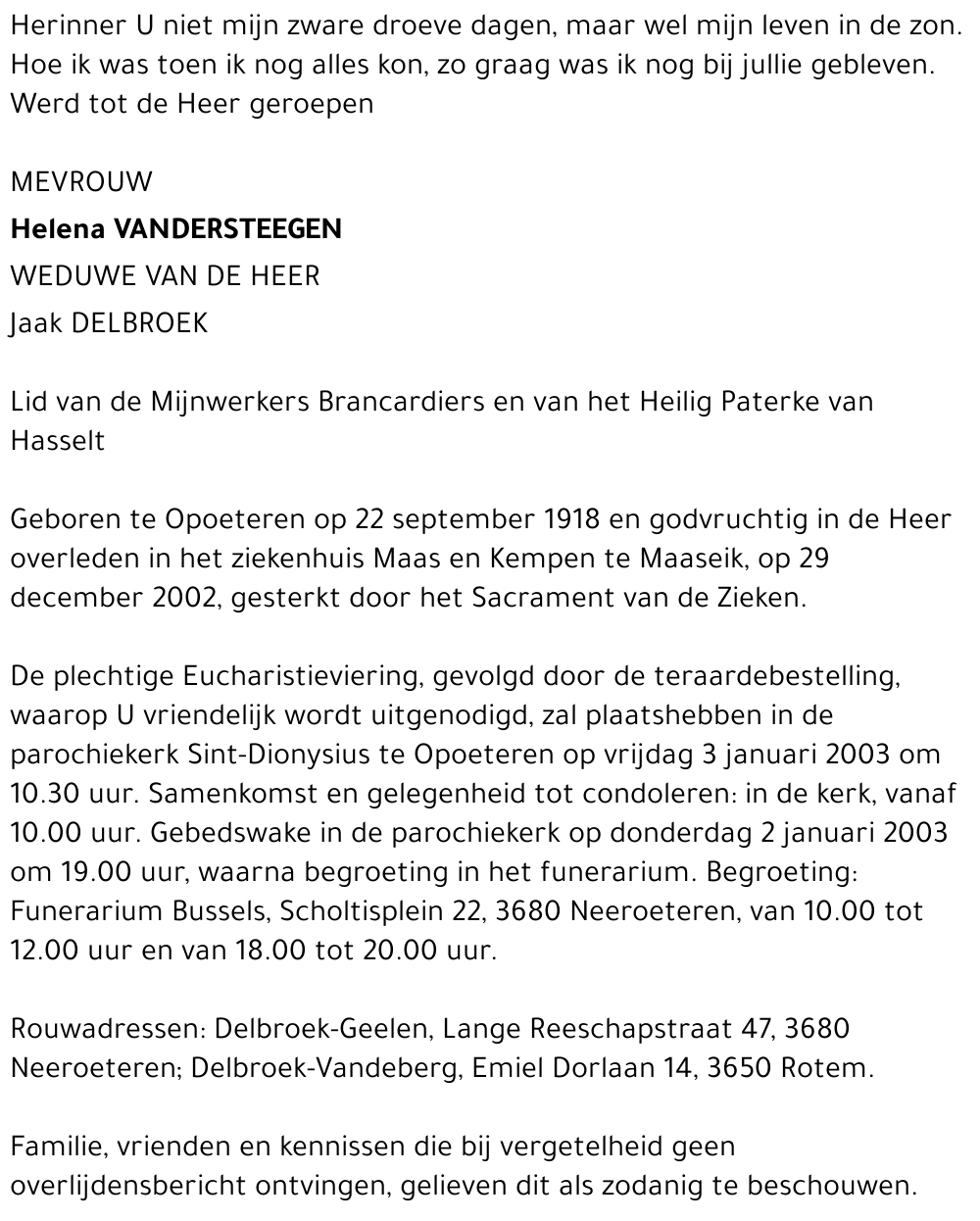 Helena Vandersteegen