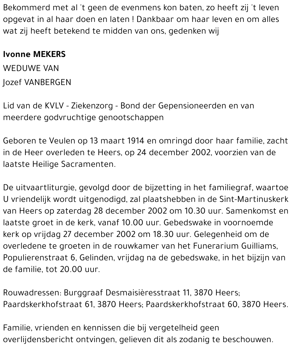 Ivonne Mekers