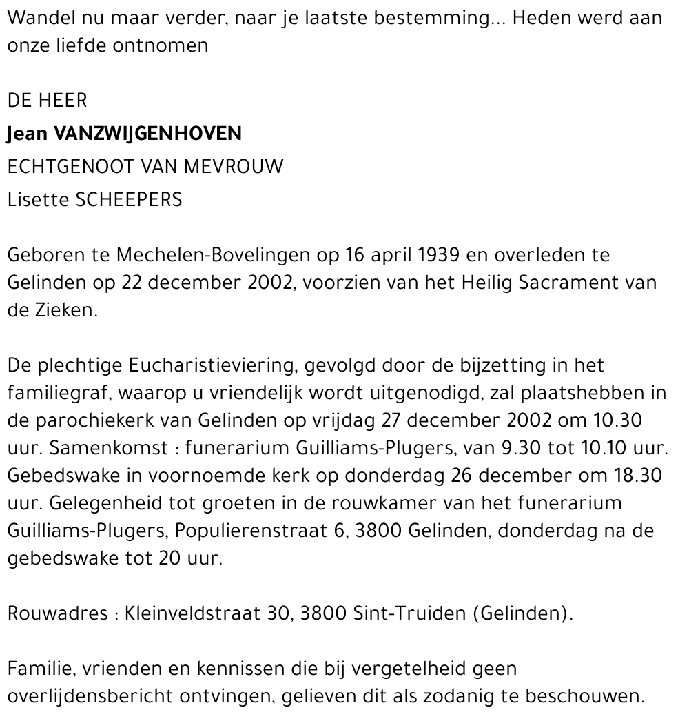 Jean Vanzwijgenhoven