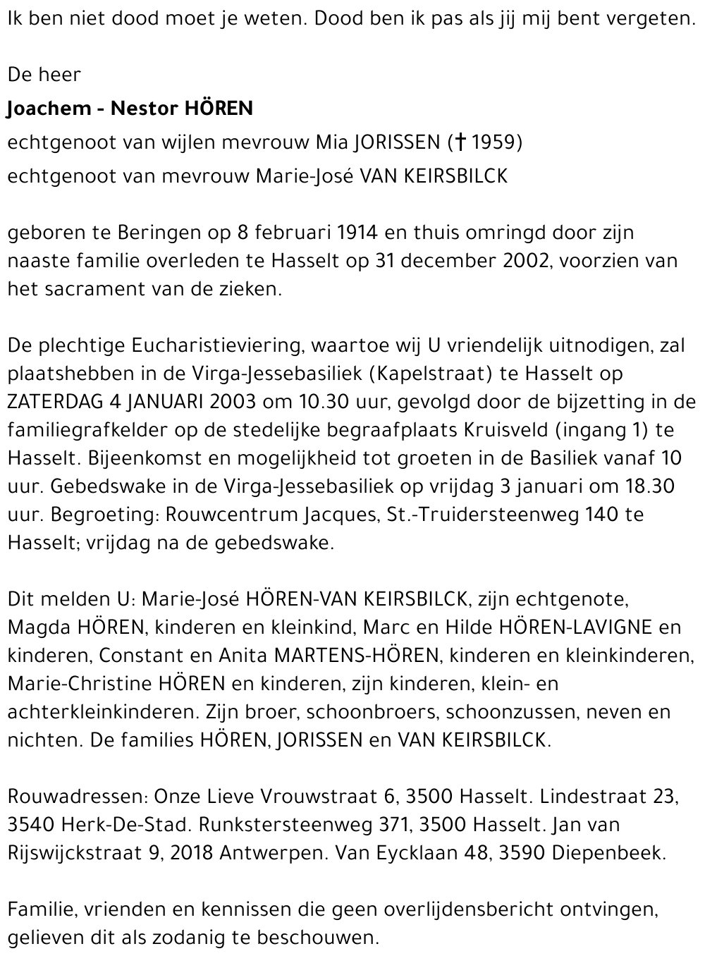 Joachem-Nestor Hören