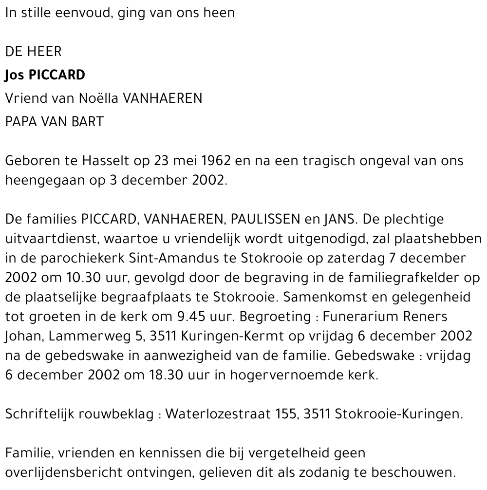 Jos Piccard
