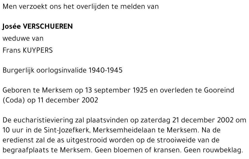Josée VERSCHUEREN