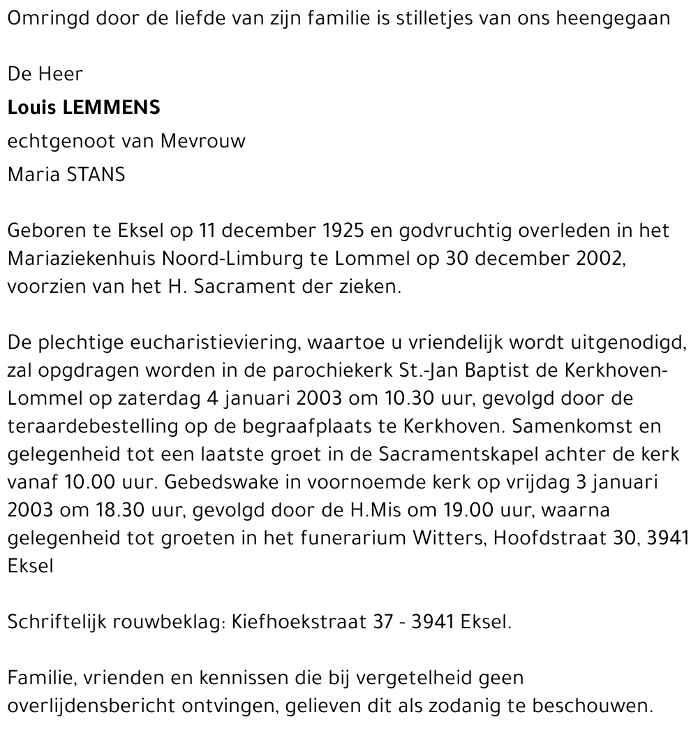 Louis LEMMENS