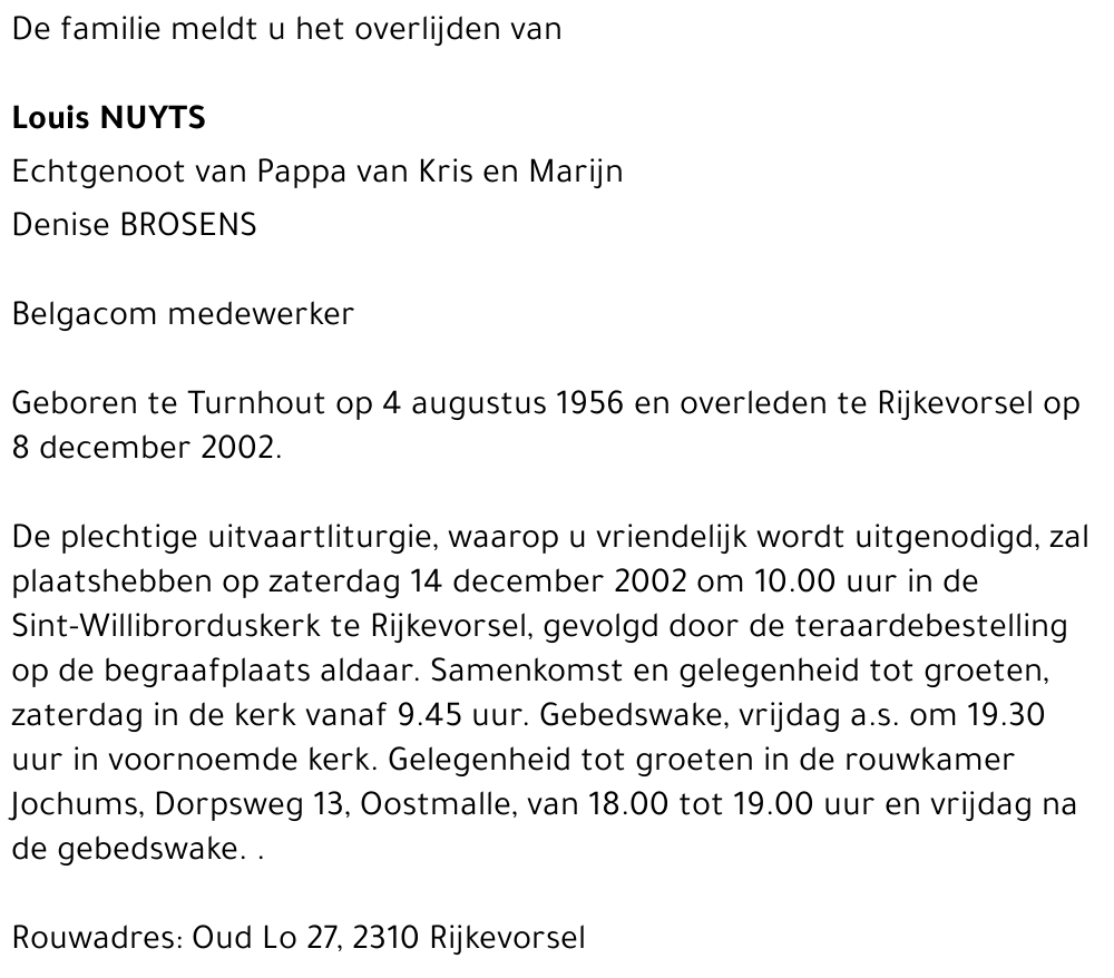 LOUIS NUYTS