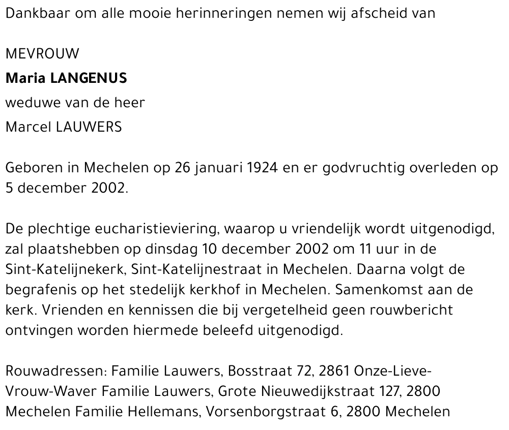 Maria Langenus