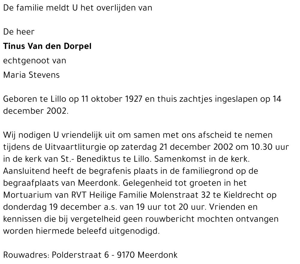 Martin Van den Dorpel