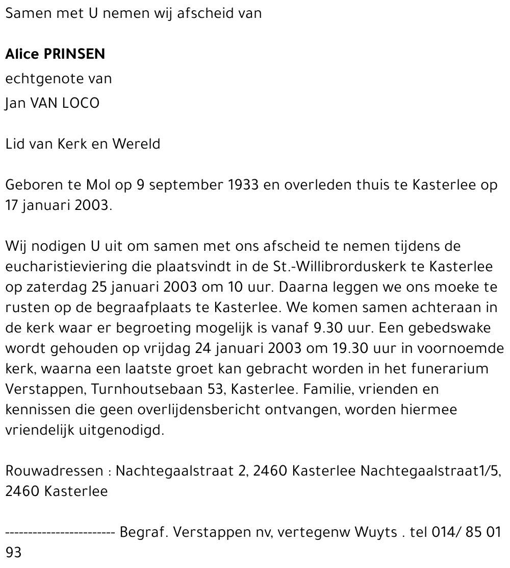 Alice Prinsen