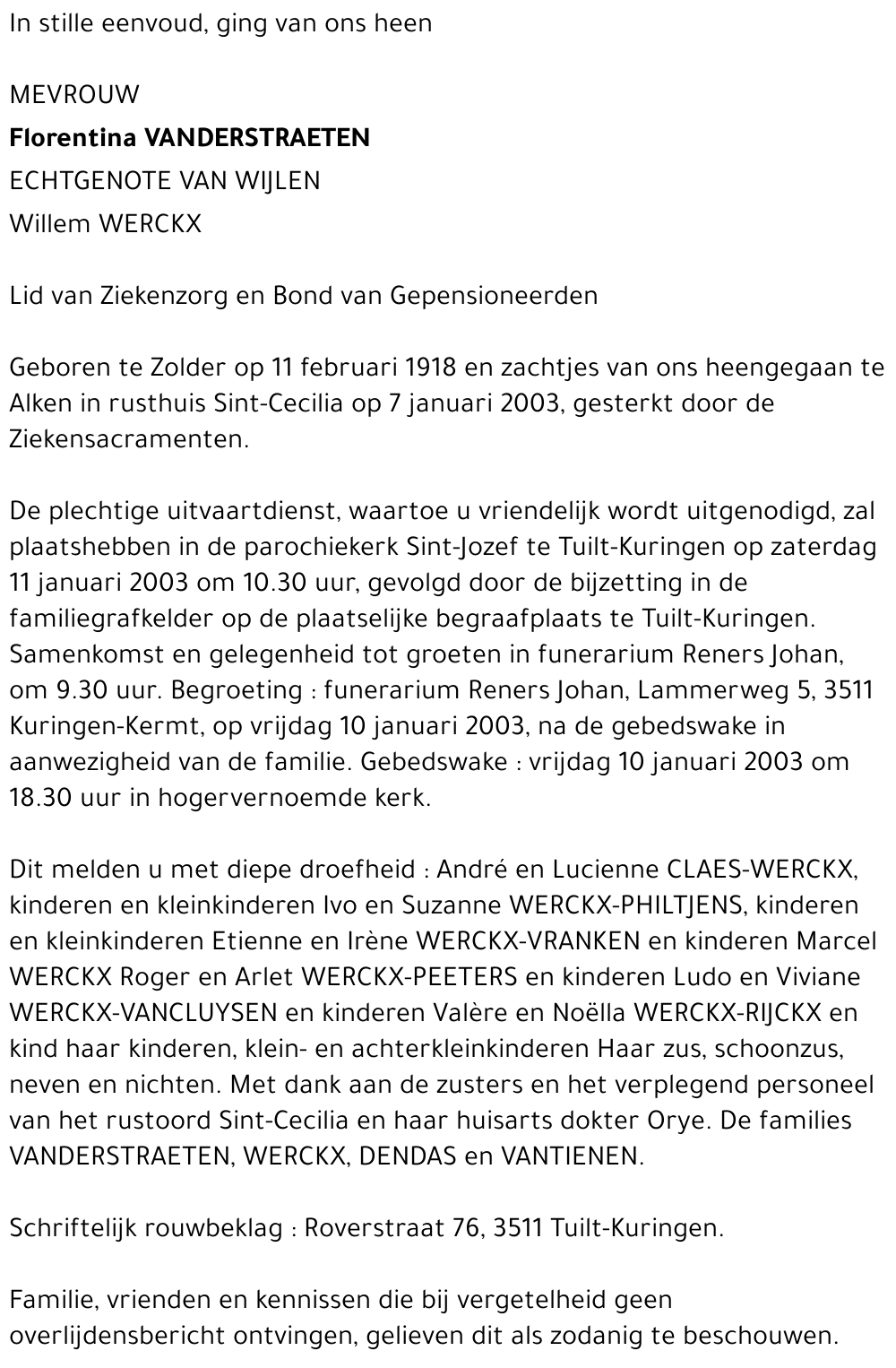 Florentina Vanderstraeten