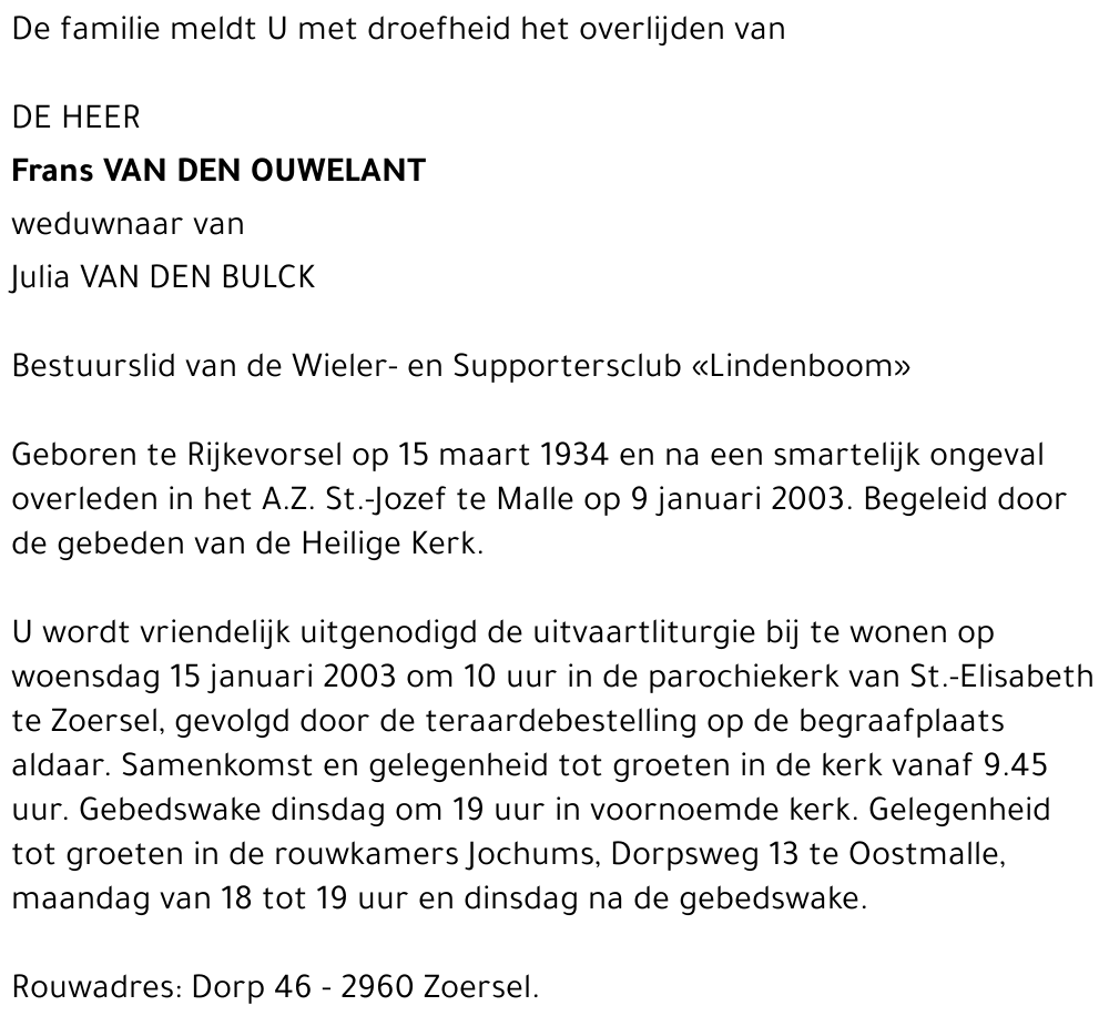 Frans Van den Ouwelant