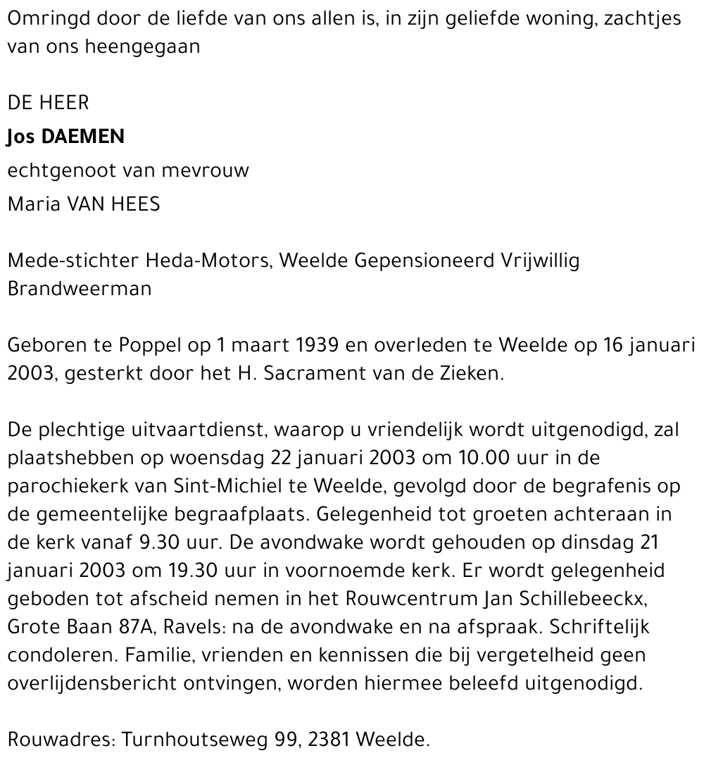 Jos DAEMEN