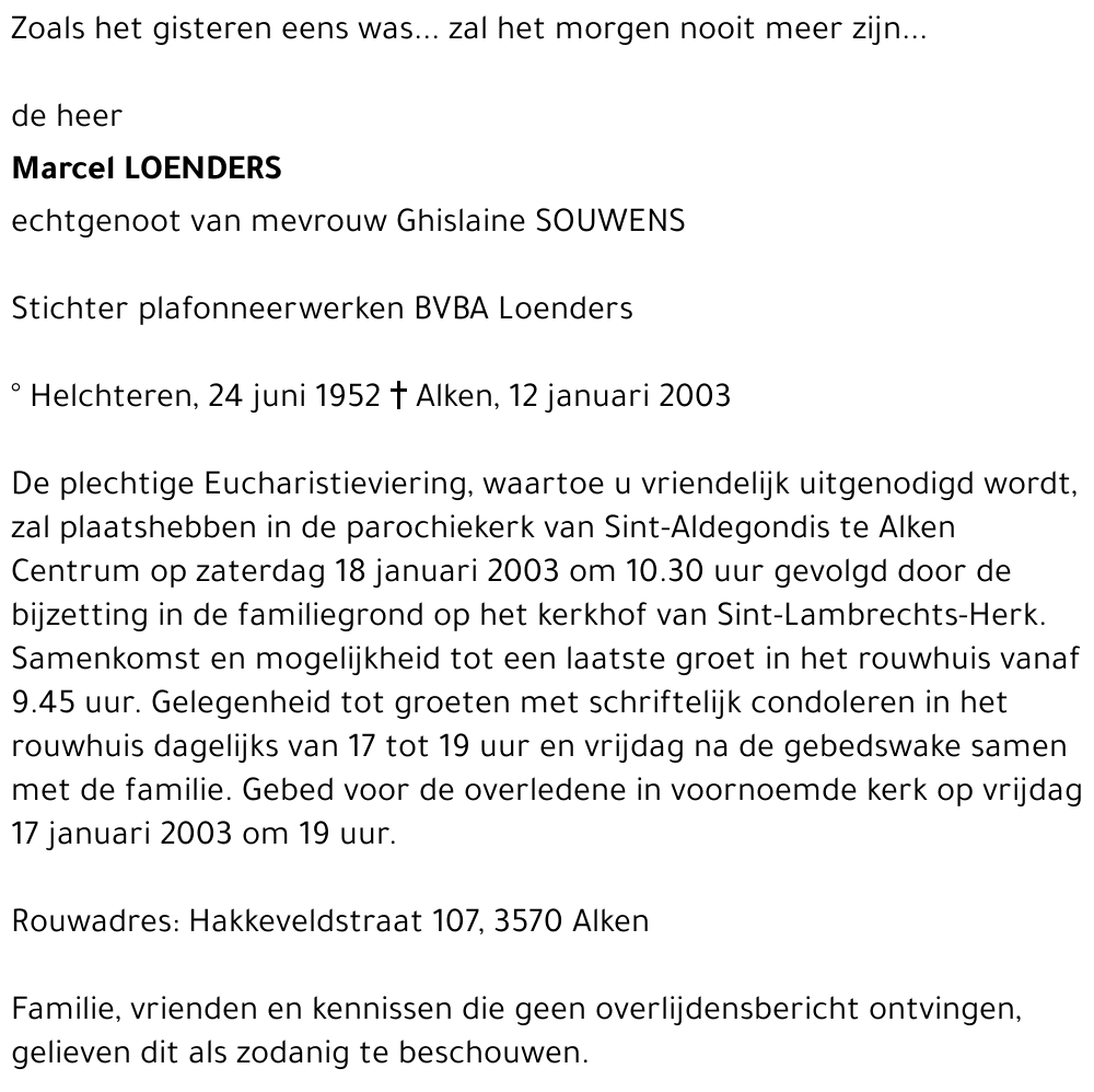Marcel LOENDERS