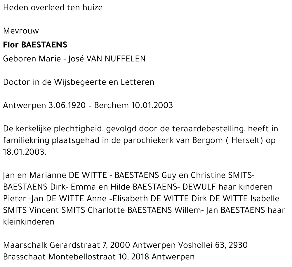 Marie-José Van Nuffelen