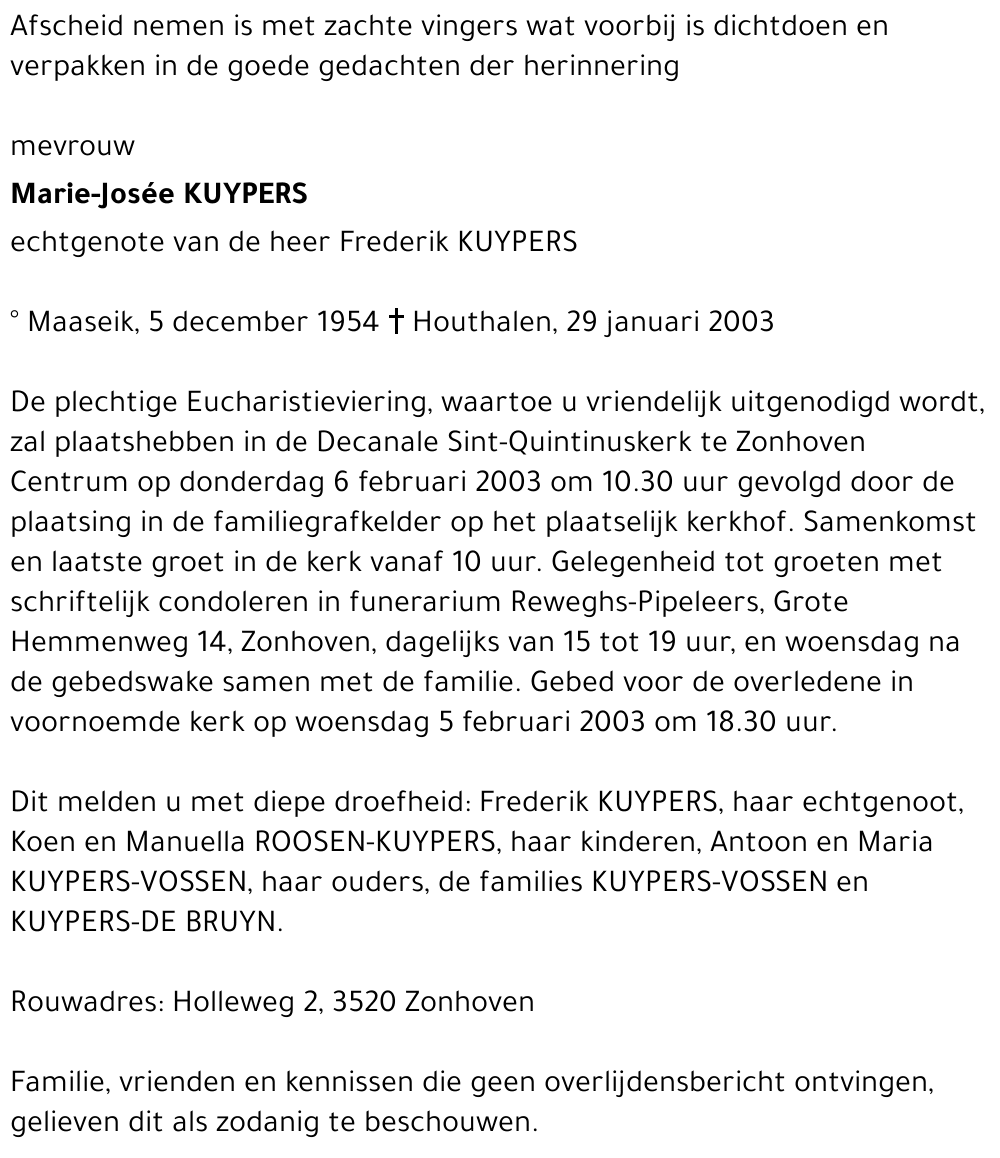 Marie-Josée KUYPERS