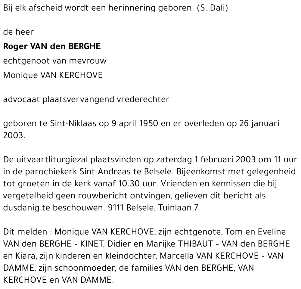 roger van den berghe