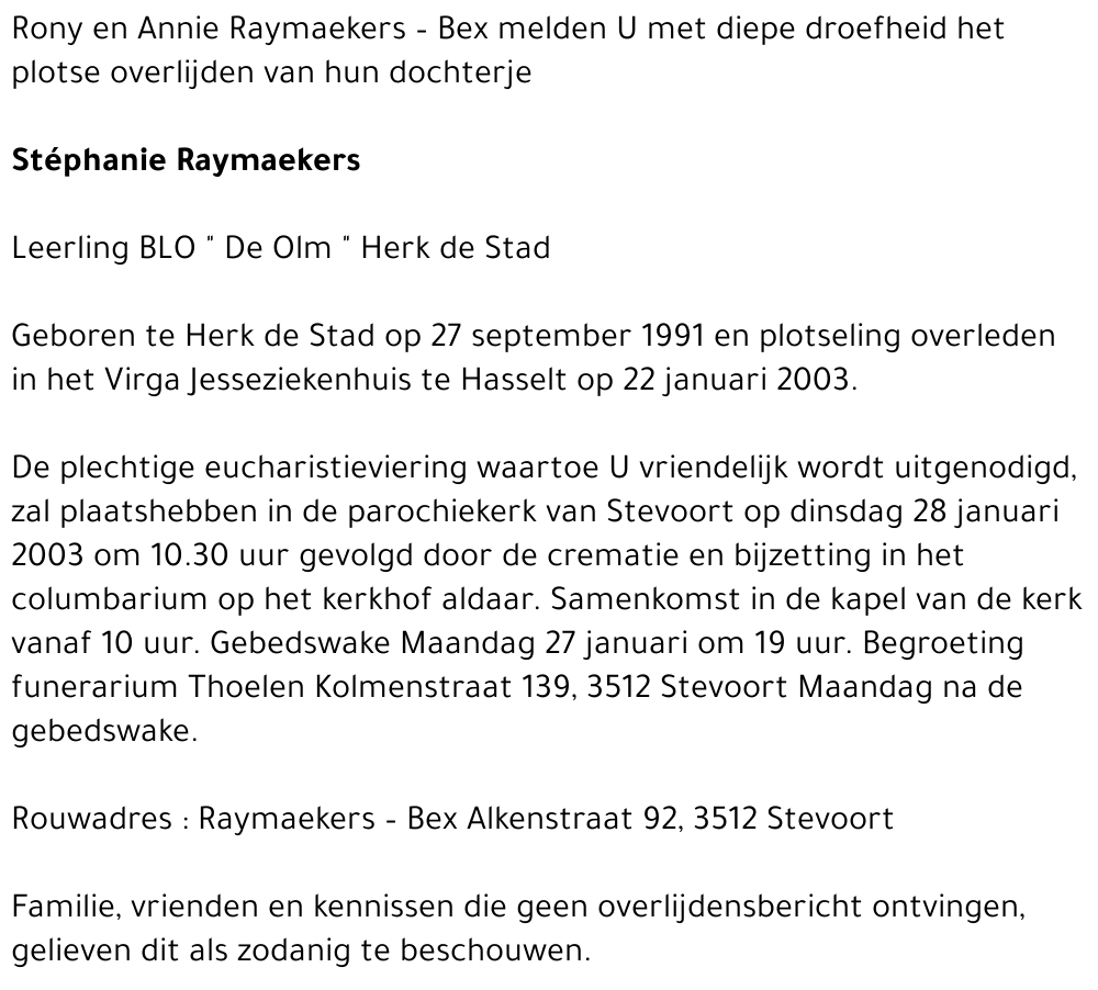 Stéphanie Raymaekers