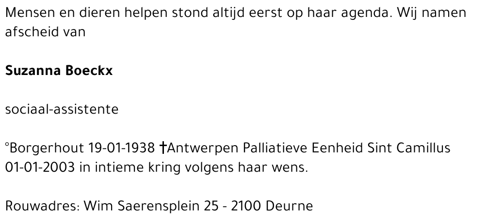 Suzanna Boeckx