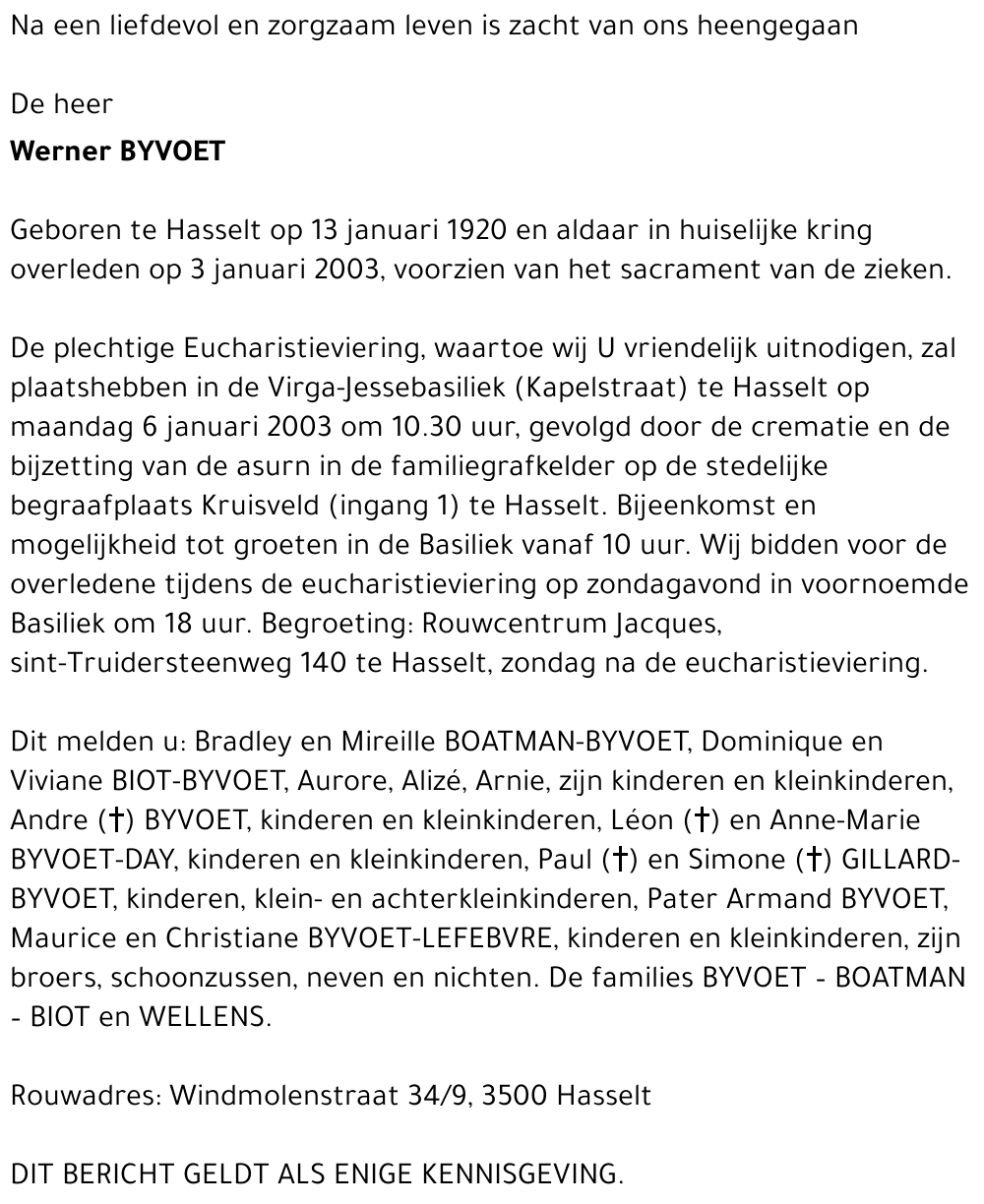 Werner Byvoet