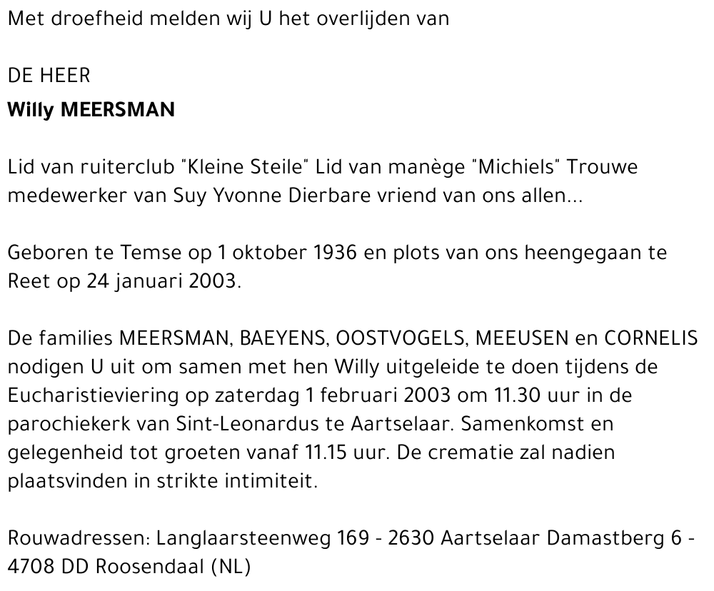 Willy Meersman