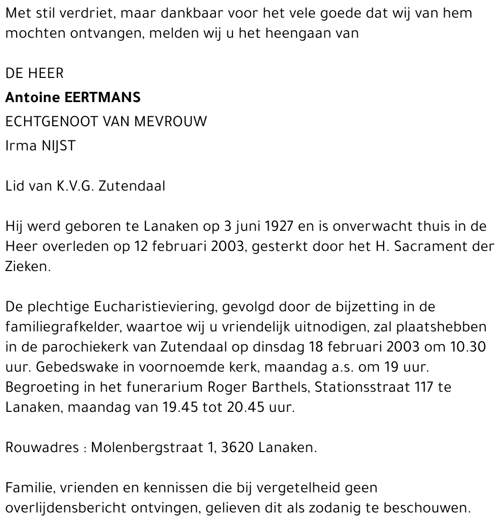 Antoine Eertmans