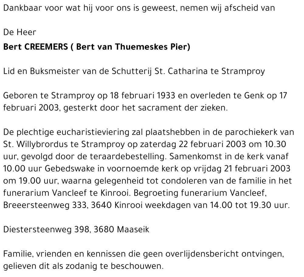 Bert Creemers