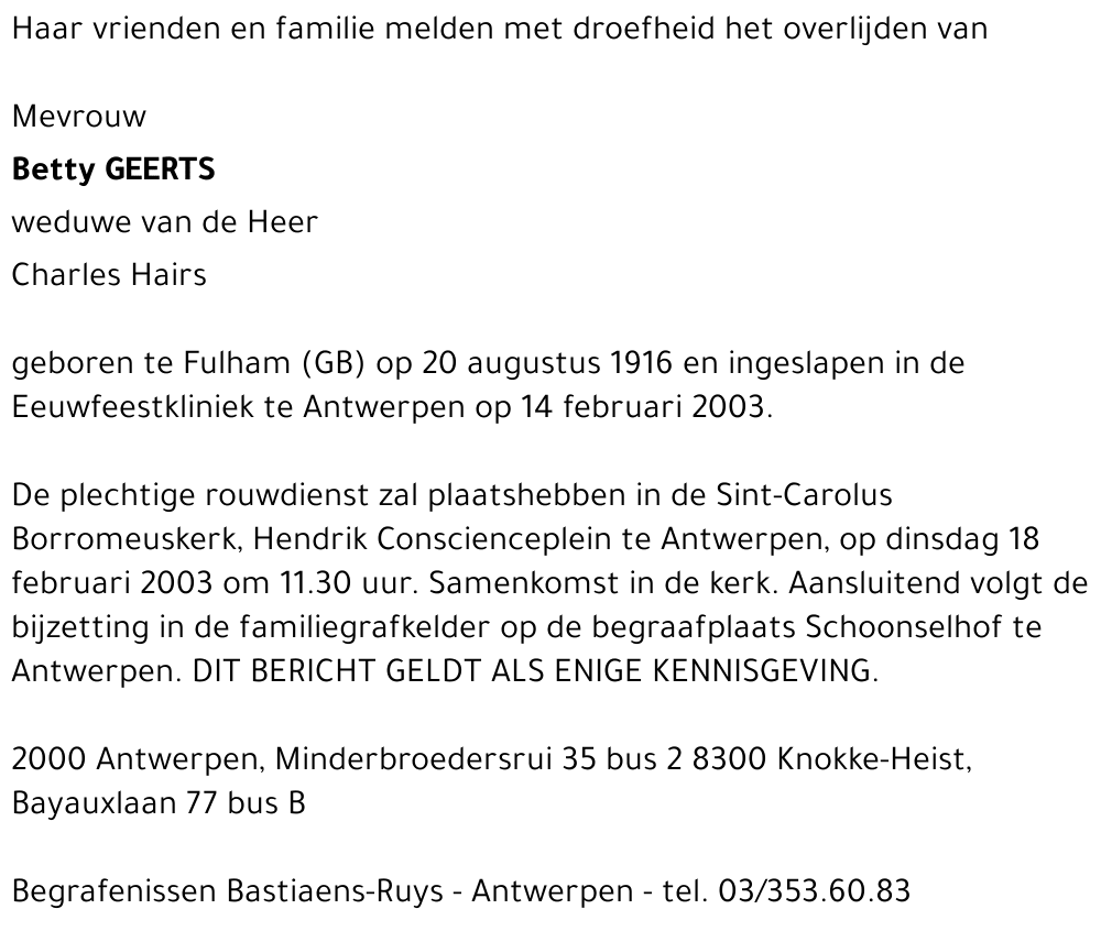 Betty Geerts