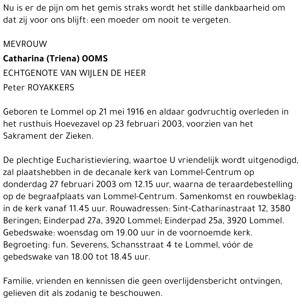 Catharina Ooms