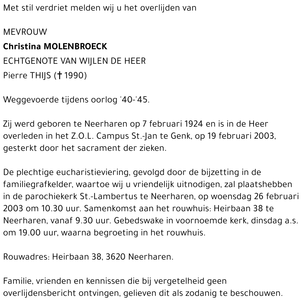 Christina Molenbroeck