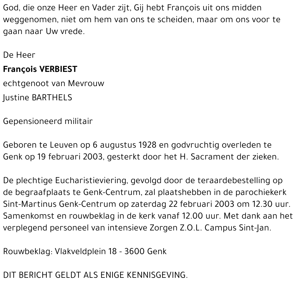 François VERBIEST