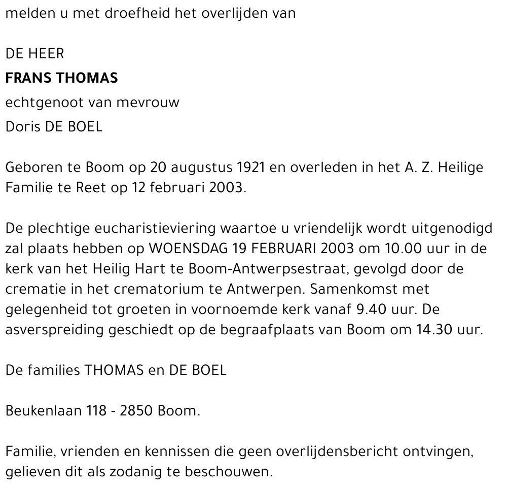 Frans THOMAS