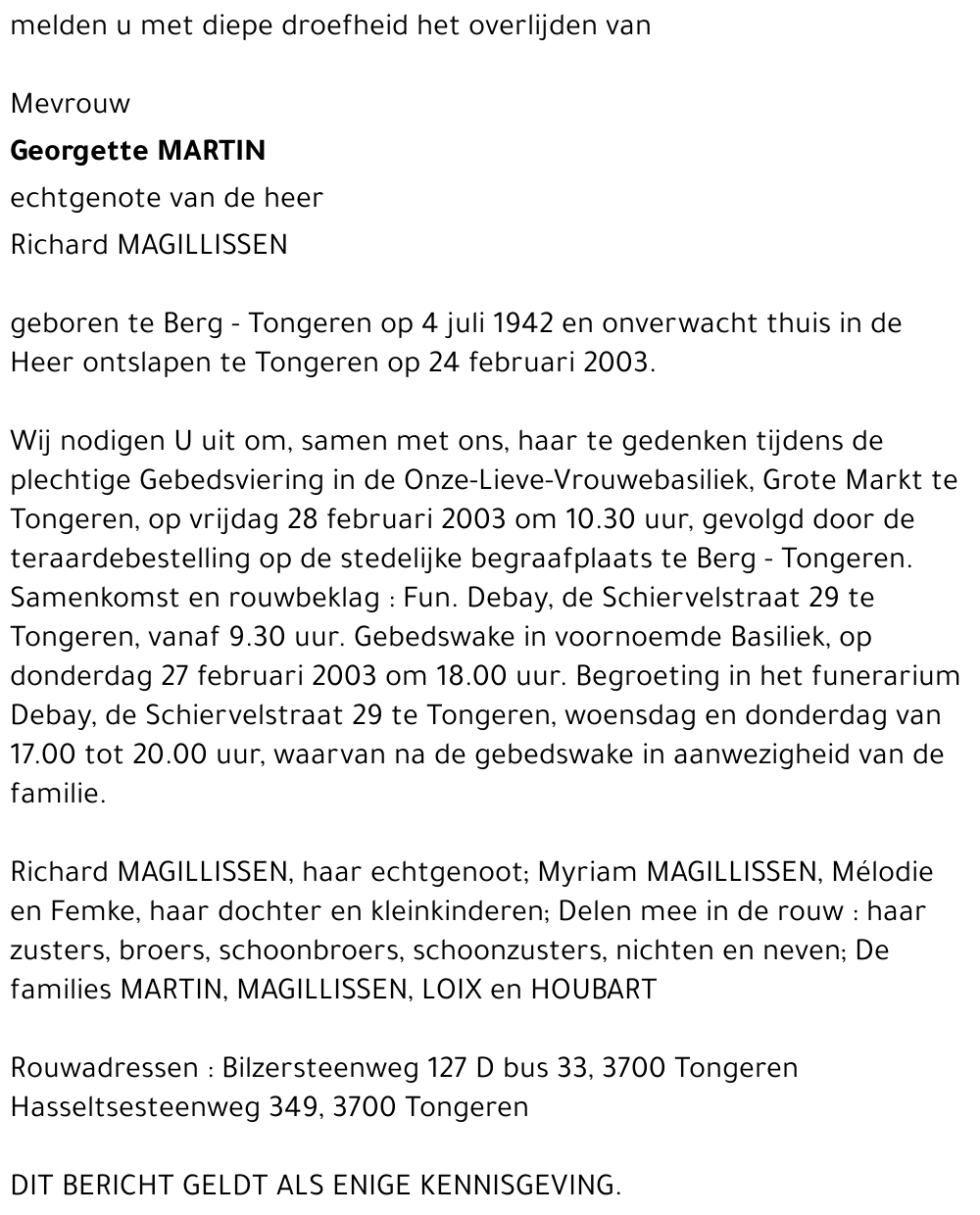 Georgette MARTIN