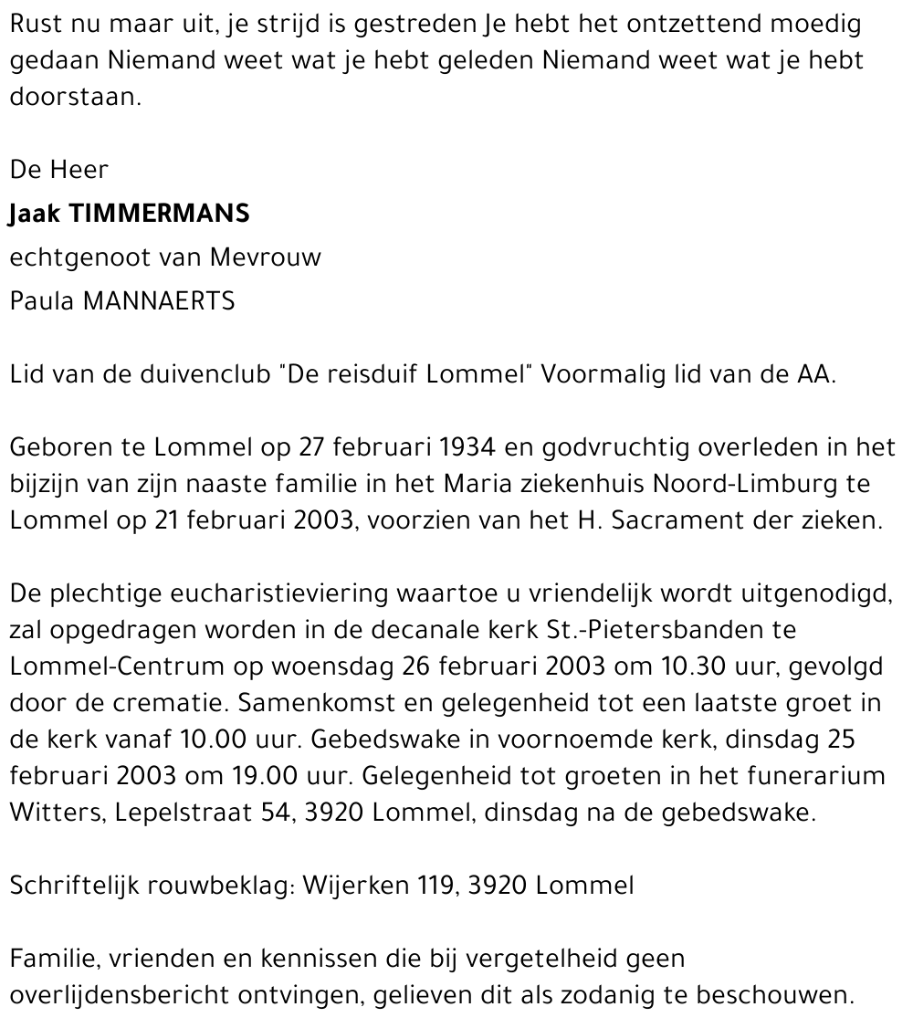 Jaak TIMMERMANS