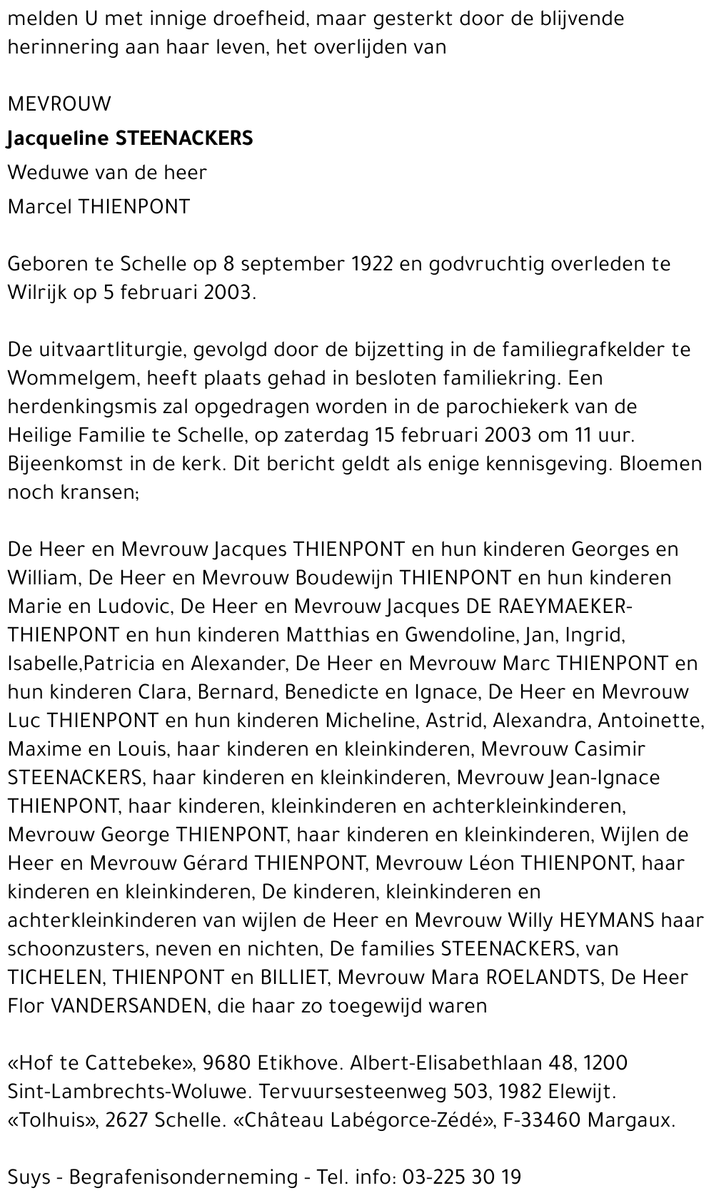 Jacqueline Steenackers