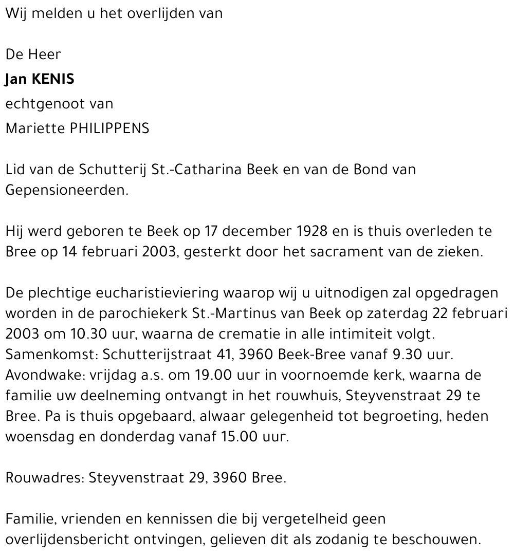 Jan Kenis