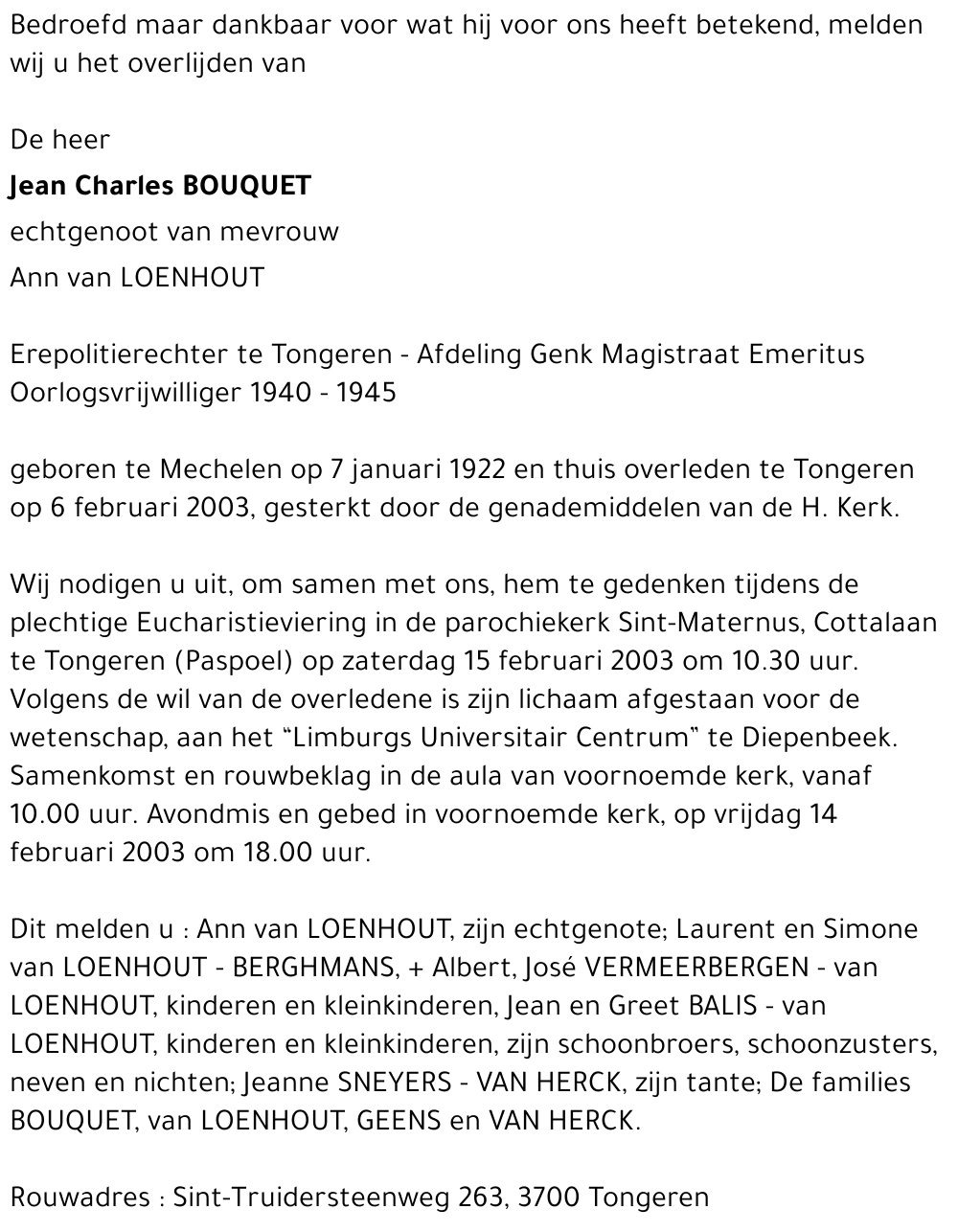 Jean Charles Bouquet