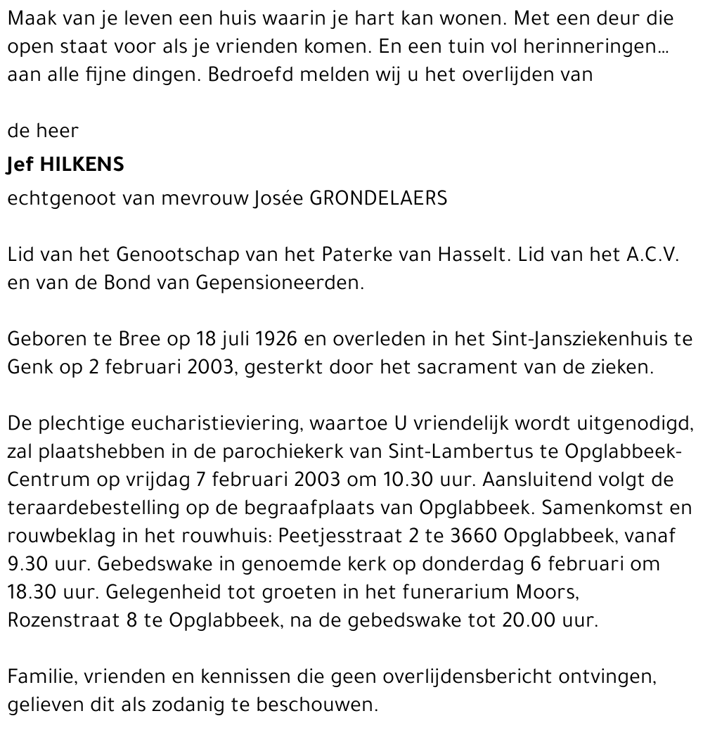 Jef Hilkens