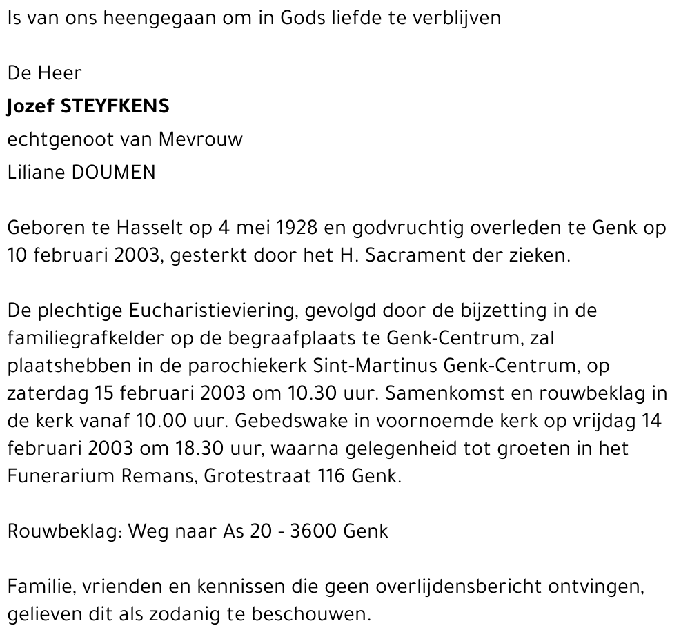 Jozef STEYFKENS