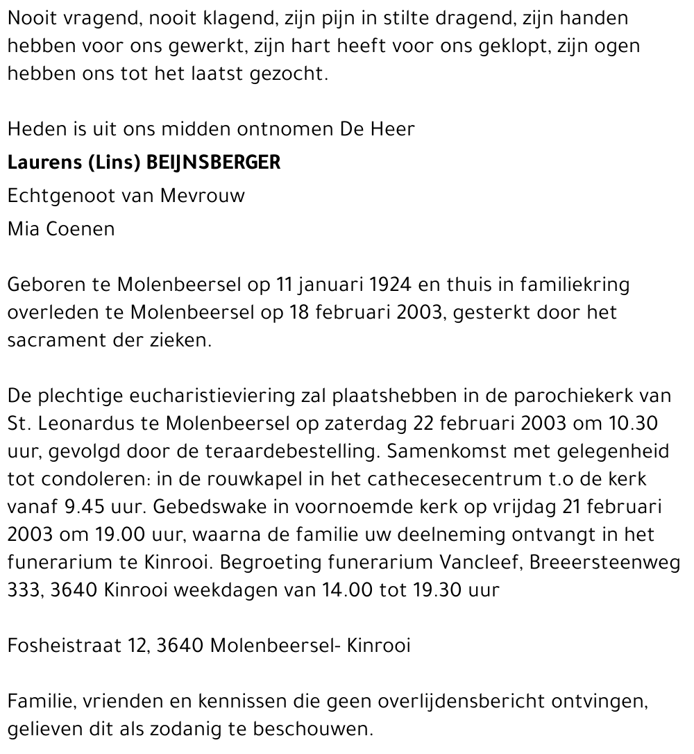 Laurens Beijnsberger