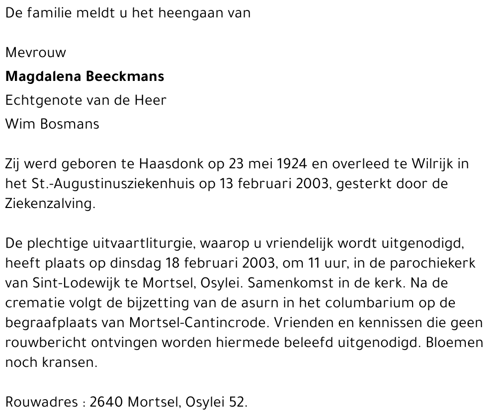 magdalena beeckmans