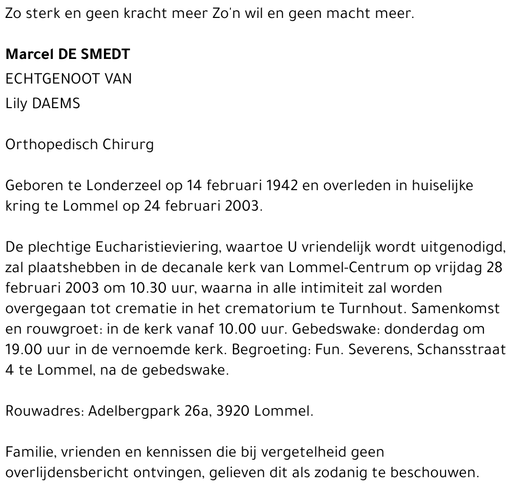 Marcel De Smedt