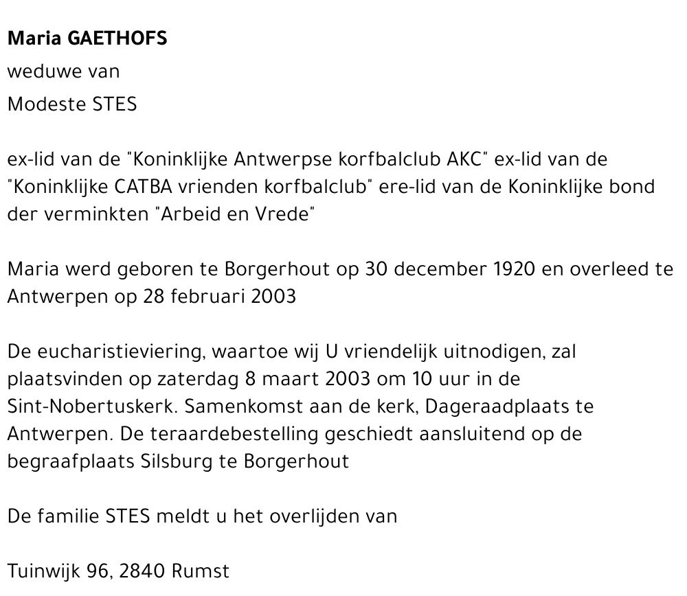 Maria Gaethofs