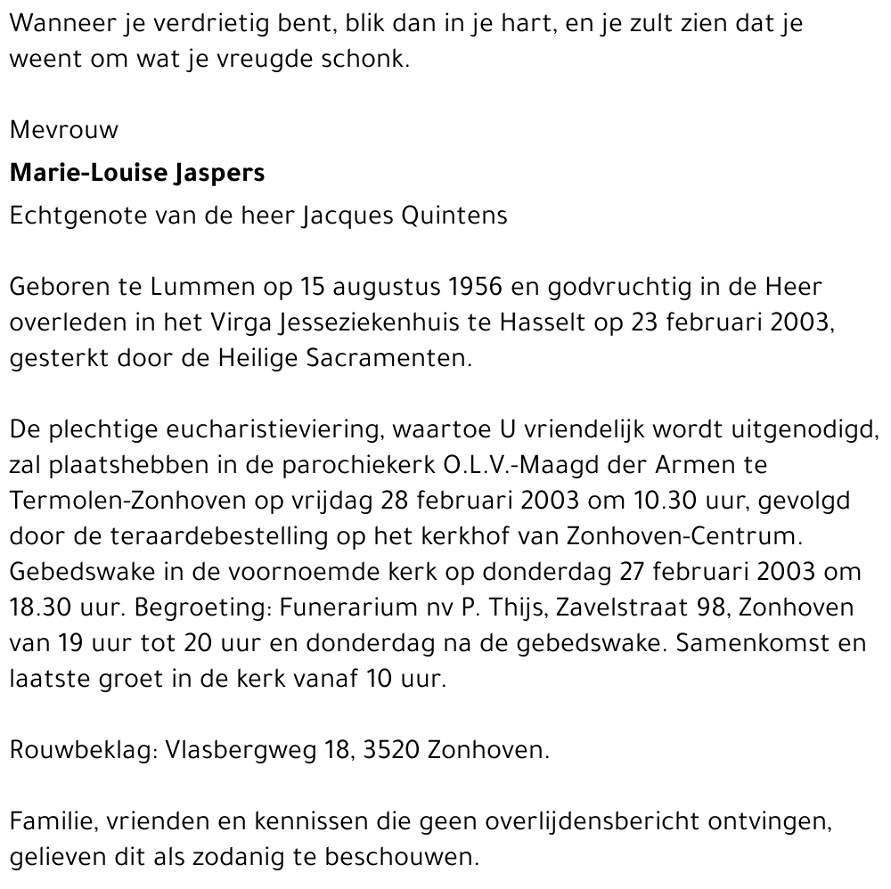 Marie-Louise Jaspers