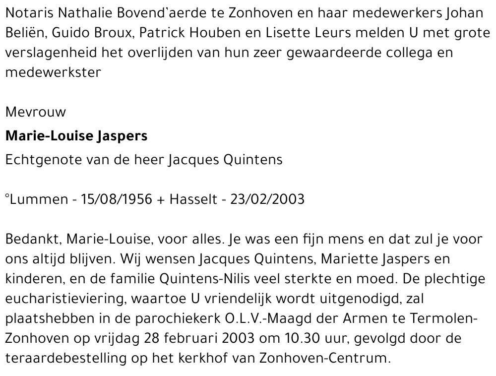 Marie-Louise Jaspers