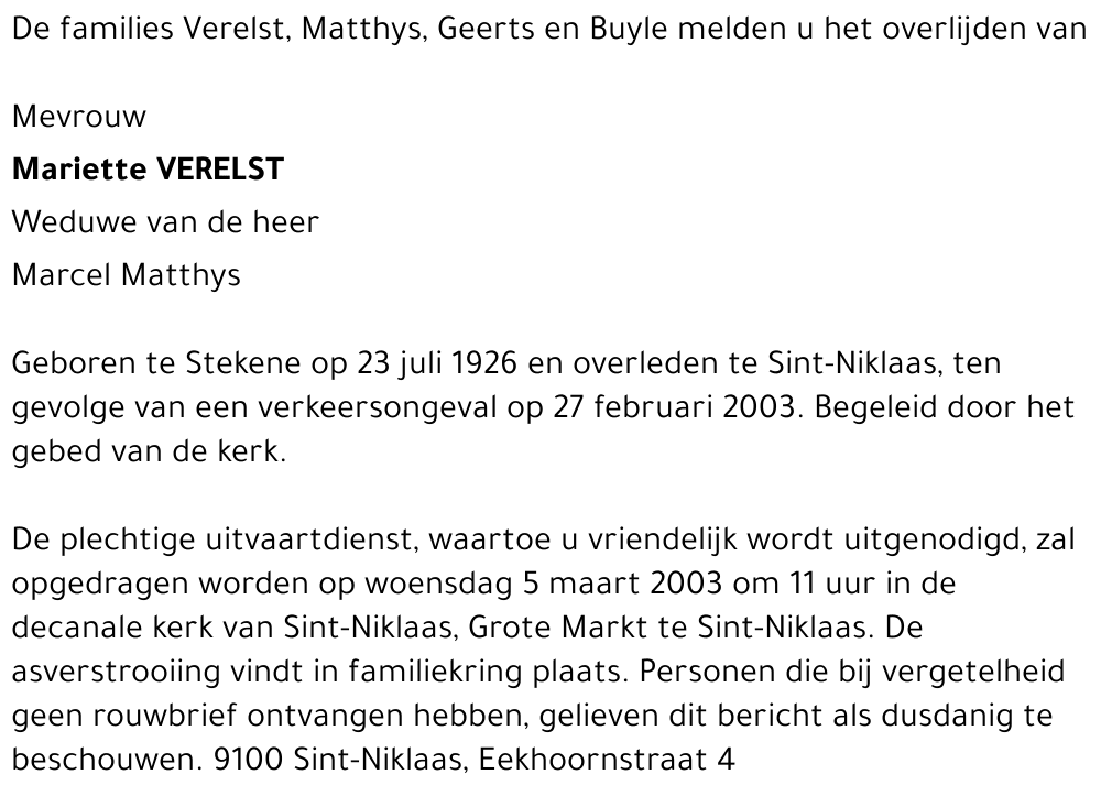 Mariette Verelst