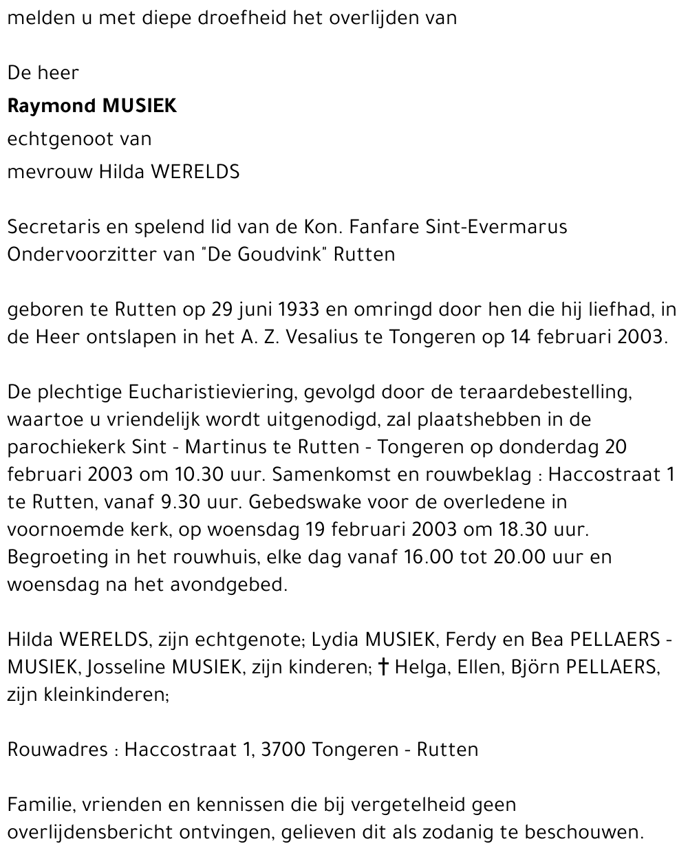 Raymond Musiek