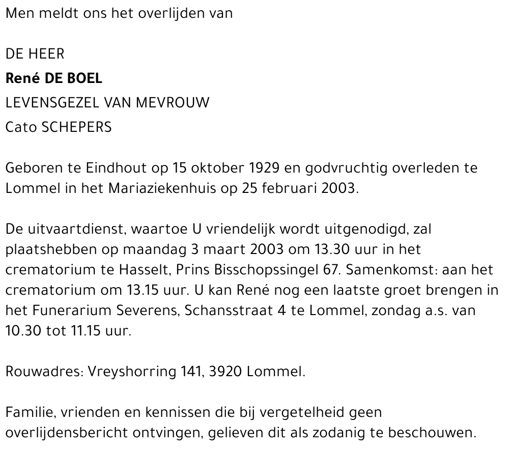 René De Boel