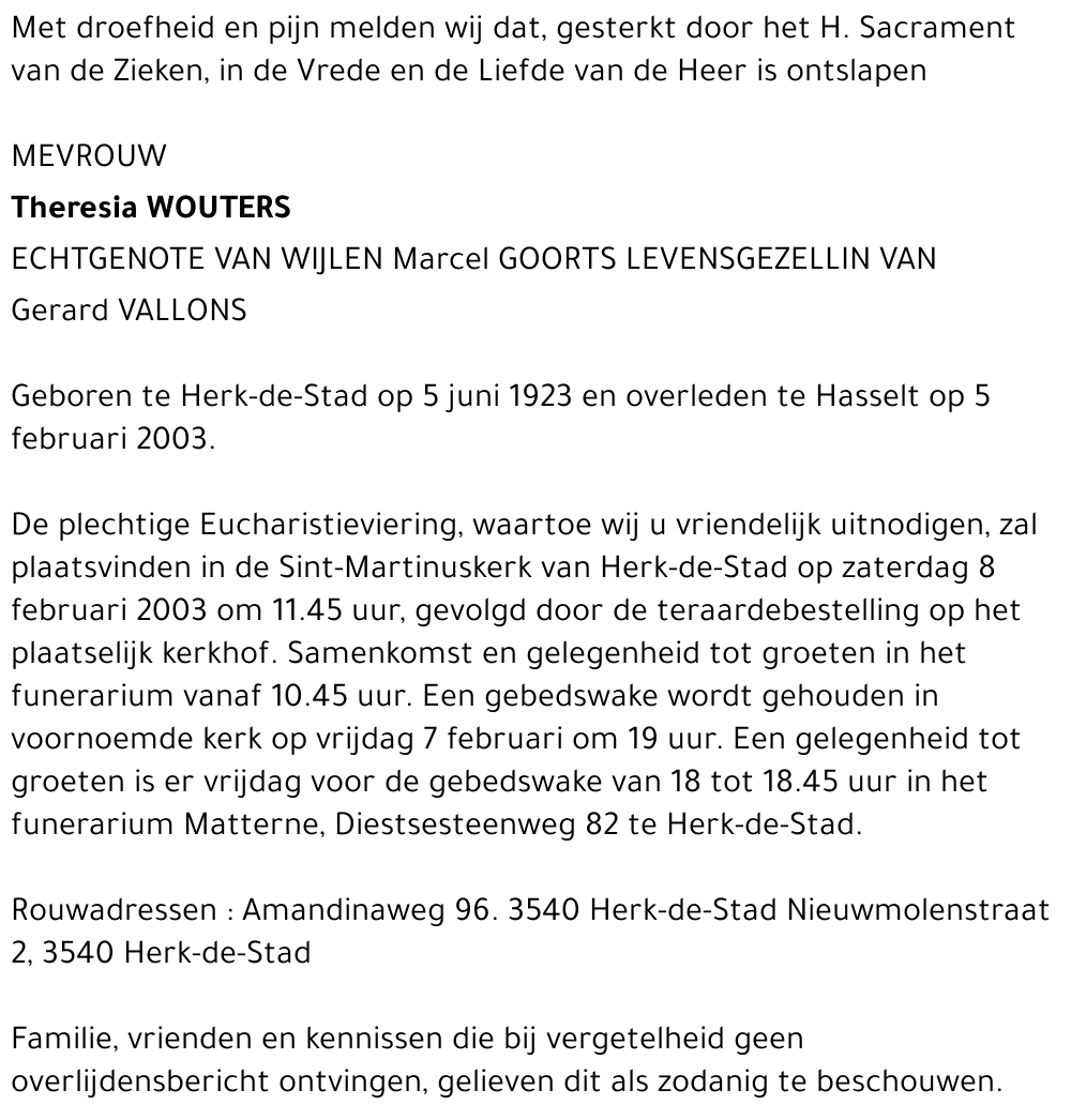 Theresia Wouters