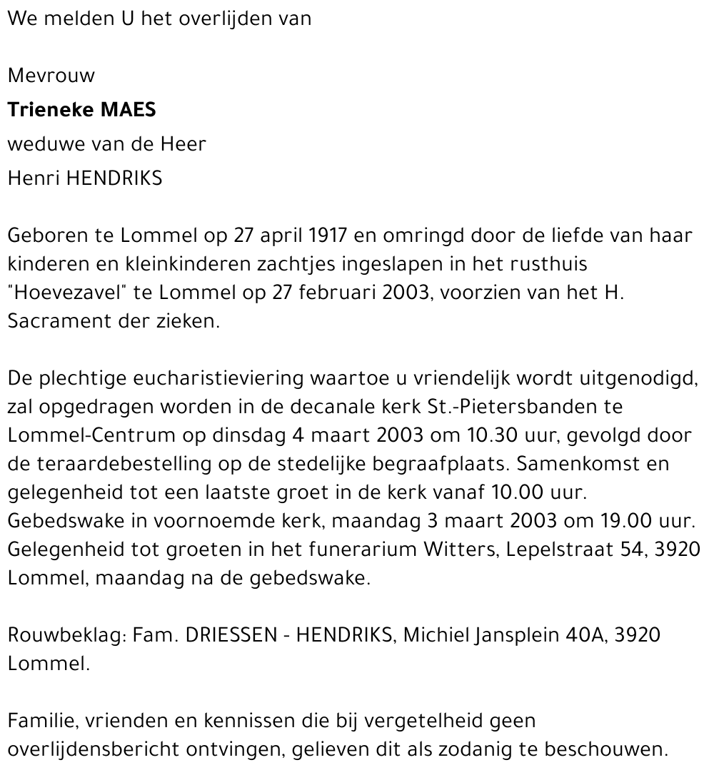 Trieneke MAES